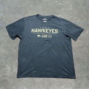 ☀️ Iowa Hawkeyes OHT College Football Graphic Tee Mens Size XL Black Colosseum